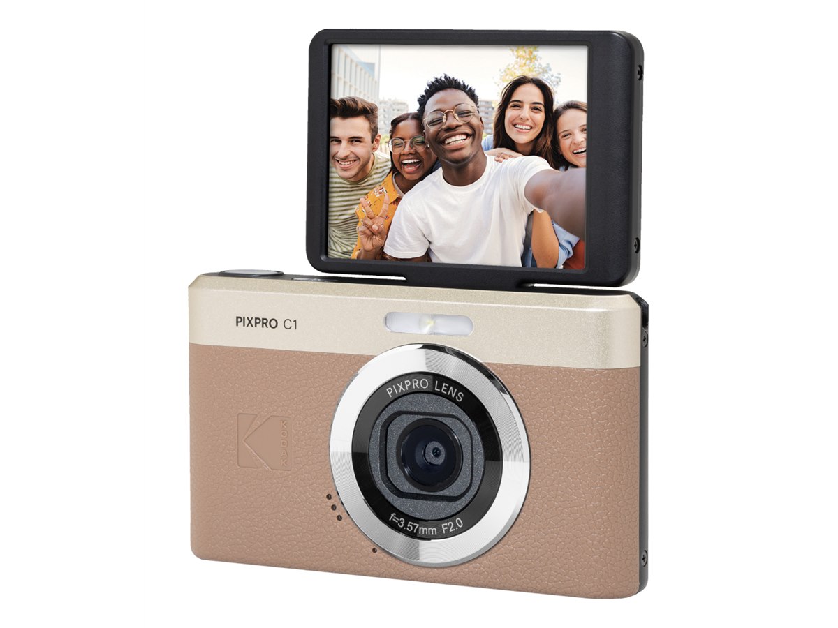 コダック、180度チルト式モニターを採用したコンパクトデジカメ「C1