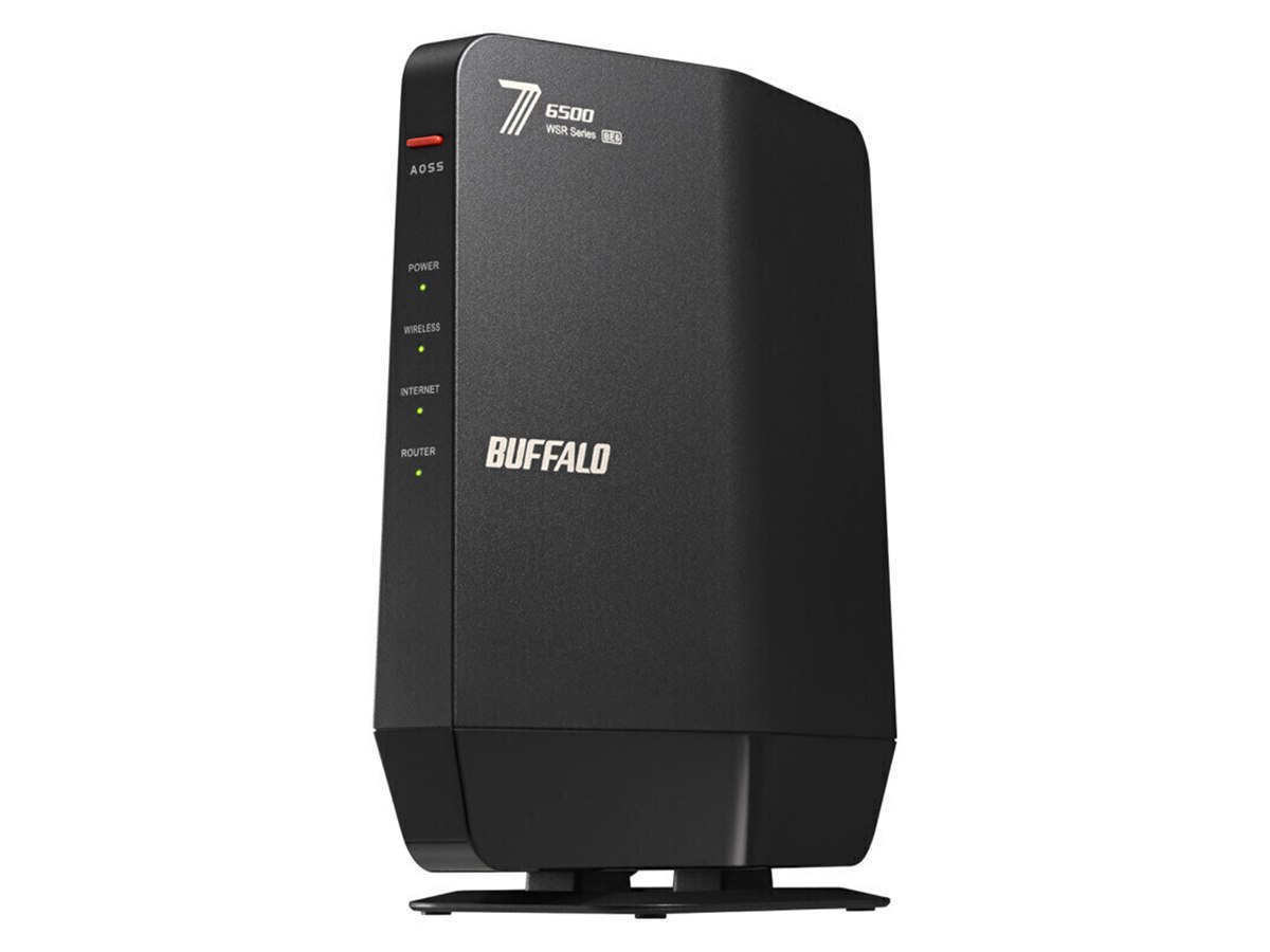 バッファロー、最大5764Mbpsに対応したWi-Fi 7ルーター「WSR6500BE6P