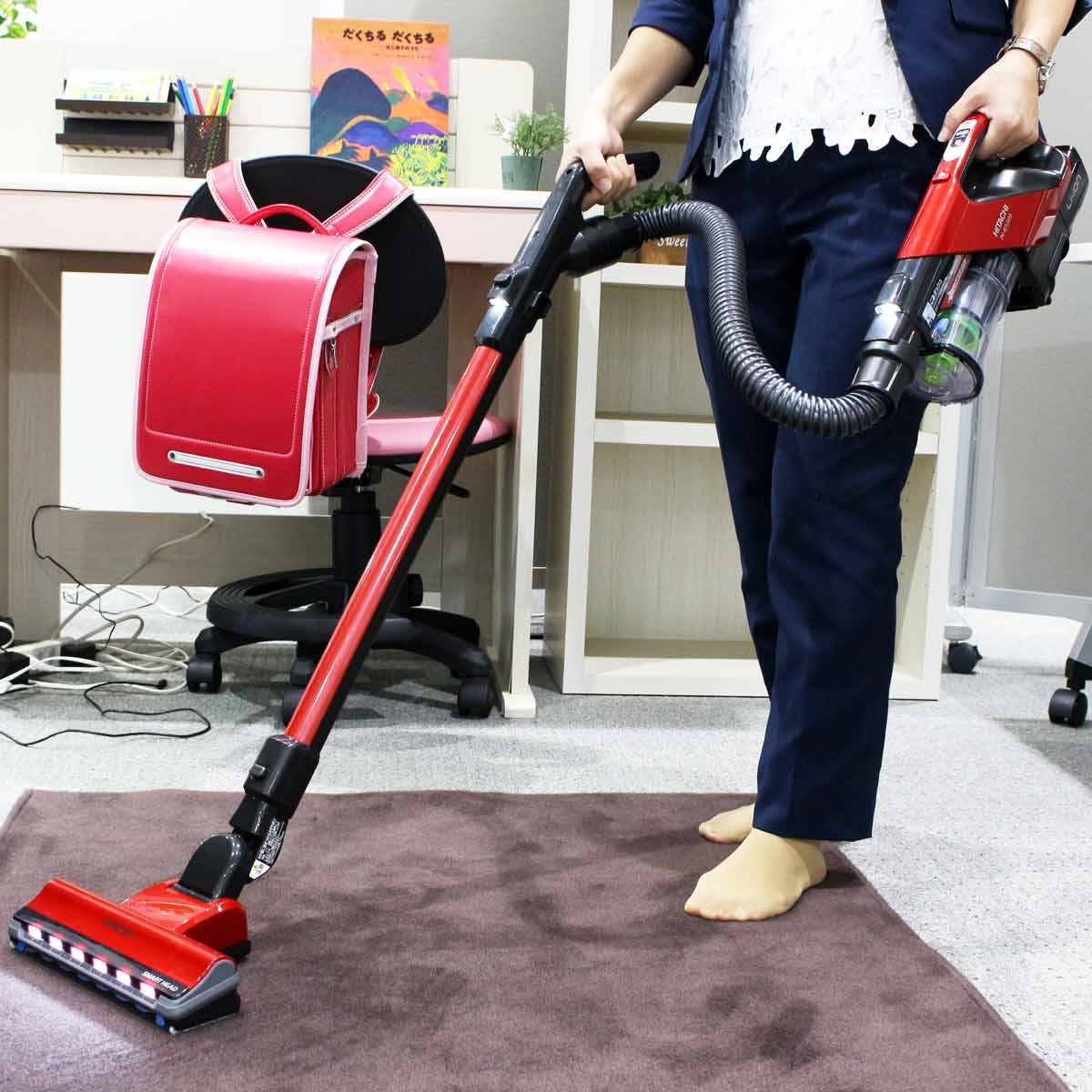 押しても引いてもしっかり集じん！ コードレススティック掃除機