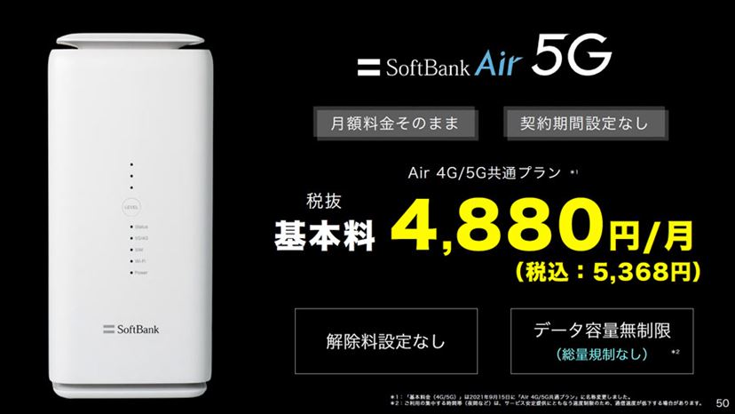 ソフトバンクが5Gホームルーター「Airターミナル5」と「Google Pixel 6