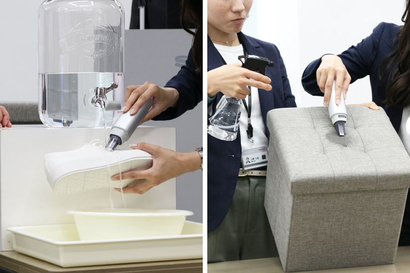 黄ばみ汚れも落とせるように！ 衣料用漂白剤に対応＆洗浄スピードが