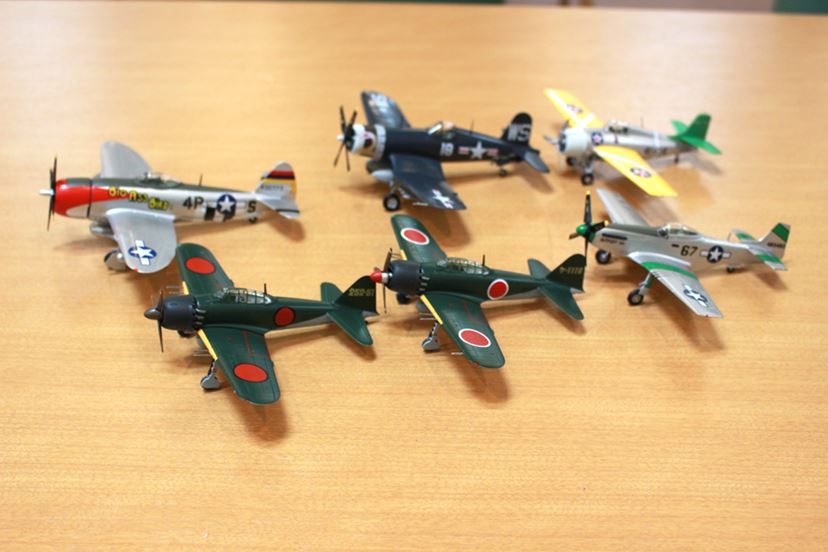 零戦52丙型にP-51マスタング、第二次大戦時の戦闘機プラモ全6種を