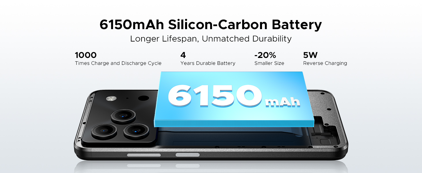 DOOGEE Note 56 Android 16 Unlocked Smartphone 24GB+64GB 6150mAh