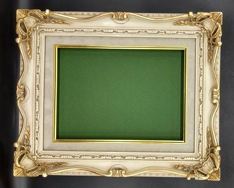 7802 F4号 アンティークアイボリー 333×242mm 油彩額縁 表面保護