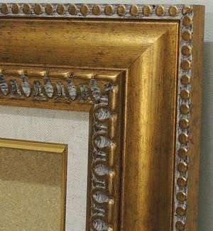 9631 ゴールド F4号 333×242mm アクリル板付き 油彩額縁 フレーム