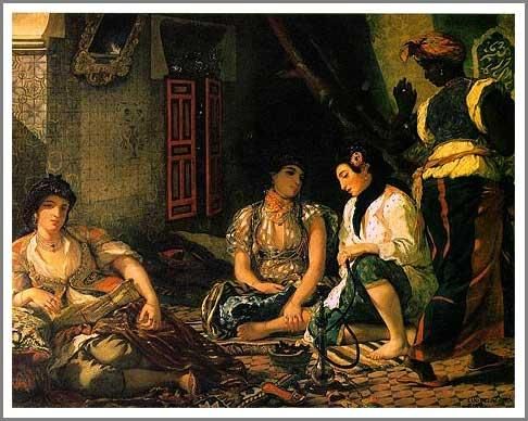 ドラクロワ【アルジェの女たち】 - 手描き 絵画（油絵複製画）販売の