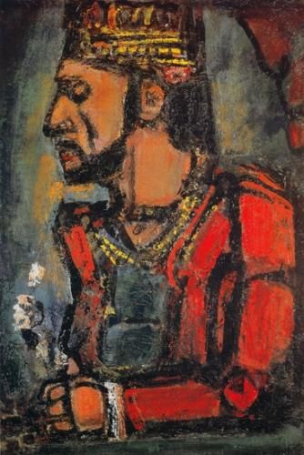 ルオー【老いた王】 - 手描き 絵画（油絵複製画）販売のアート名画館