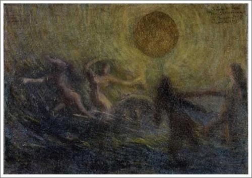 青木繁【輪転】 - 手描き 絵画（油絵複製画）販売のアート名画館