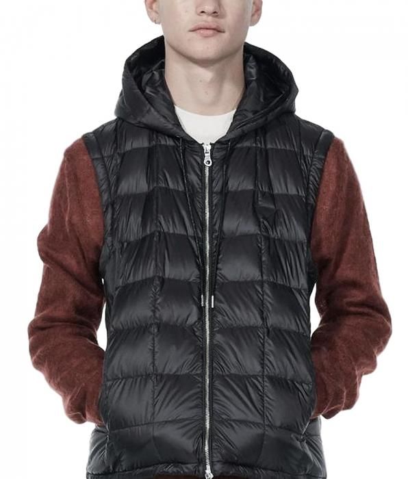 MENS HOODIE INNER DOWN SET メンズフードインナーダウンセット BLACK