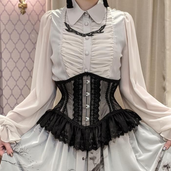 受注生産】Noir ミニコルセット (モノクローム) - 【公式】abilletage