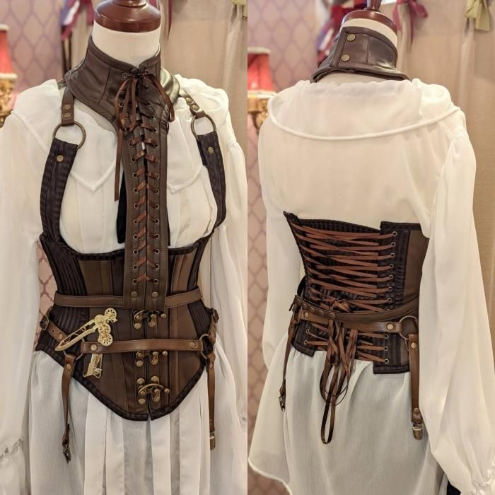 即納可能/在庫限り】フェイクレザーガーターベルト（ブラウン