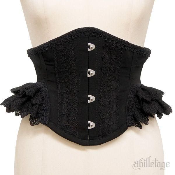 受注生産】ヴィクトリアンミニコルセット(ブラック) - 【公式