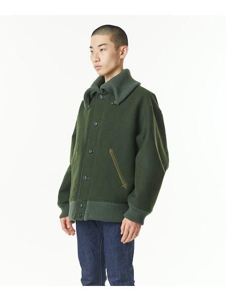 KURO】BIG COLLAR VARSITY JACKET/カーキ - セレクトショップ A.B.C.