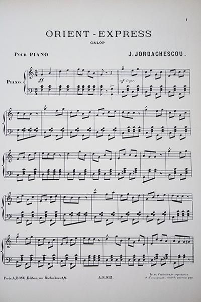 アンティーク楽譜 オリエント急行 ギャロップ - アンティーク楽譜や