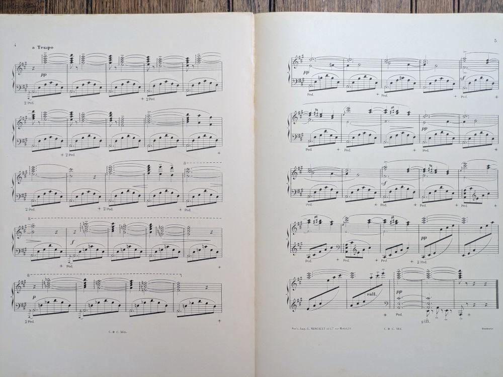 扇のステップ Pas des flabellums 1899年 アンティーク楽譜