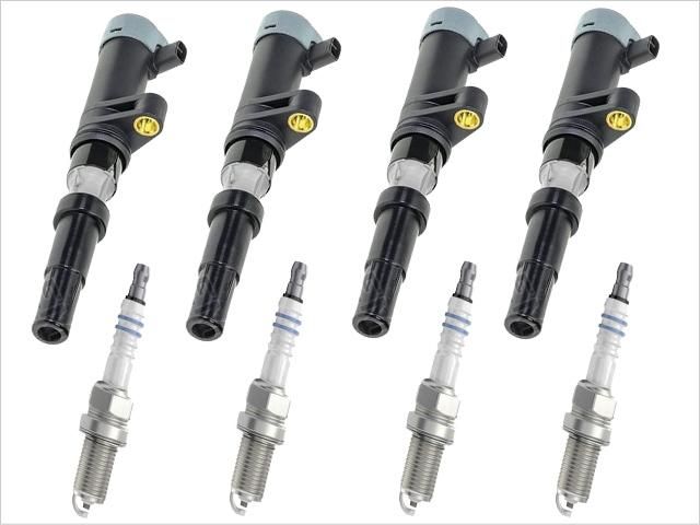BOSCH BREMI 新品 ルノー イグニッションコイル スパークプラグ 4本SET