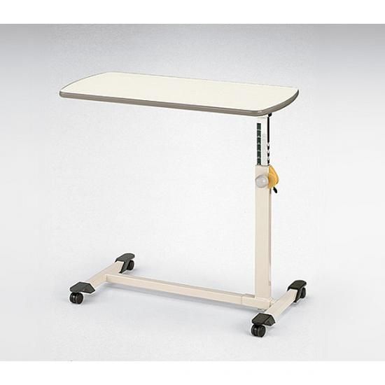 ベッドサイドテーブル（ノブボルト調整式・アイボリー