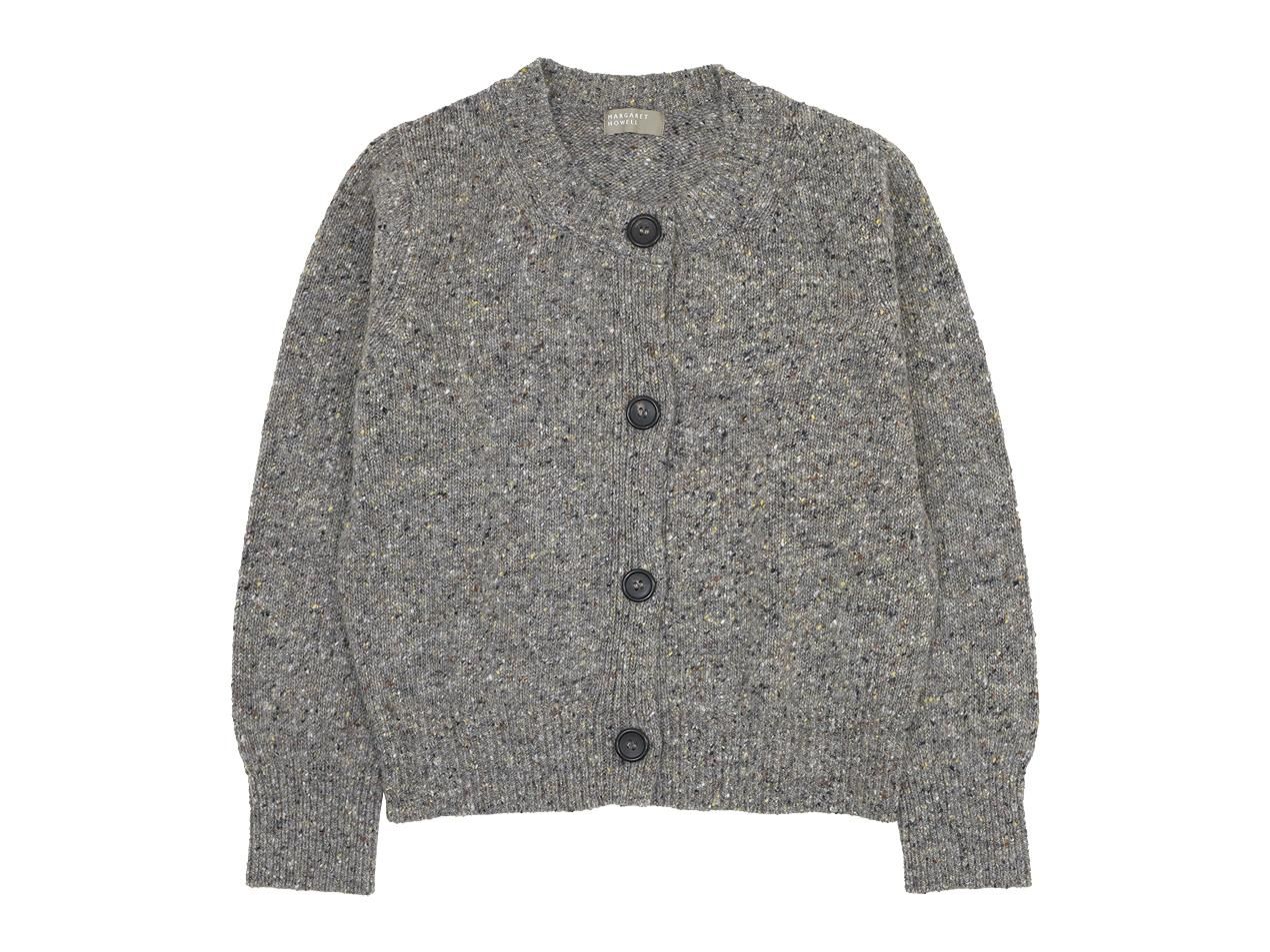MARGARET HOWELL DONEGAL WOOL CARDIGAN 22GRAY 〔レディース