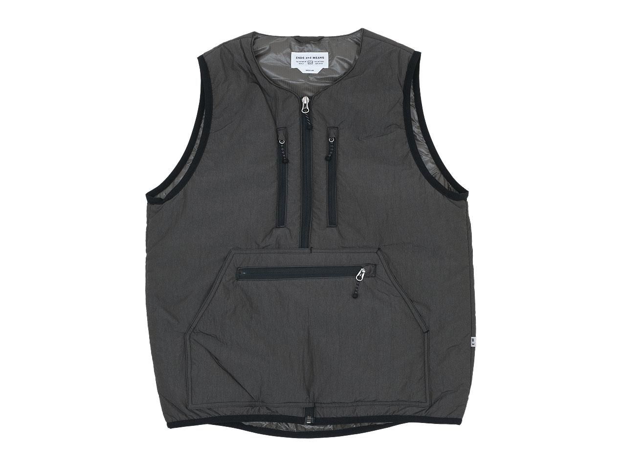 ENDS and MEANS Tactical Puff Vest AFRICAN BLACK ENDS and MEANS通販