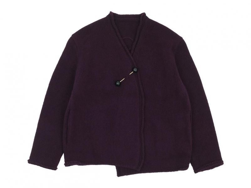 Atelier d'antan Degas（ドガ） Wool Knit Cardigan WINE Atelier d
