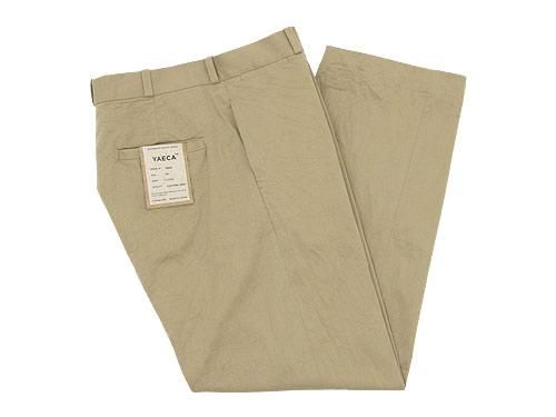 YAECA チノパン ワイド KHAKI 〔メンズ〕 【18604】 YAECA通販・取扱い