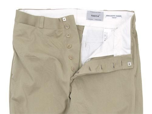YAECA チノパン ワイド BEIGE 〔メンズ〕 【18604】 YAECA通販・取扱い