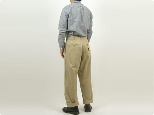 YAECA チノパン ワイド KHAKI 〔メンズ〕 【18604】 YAECA通販・取扱い