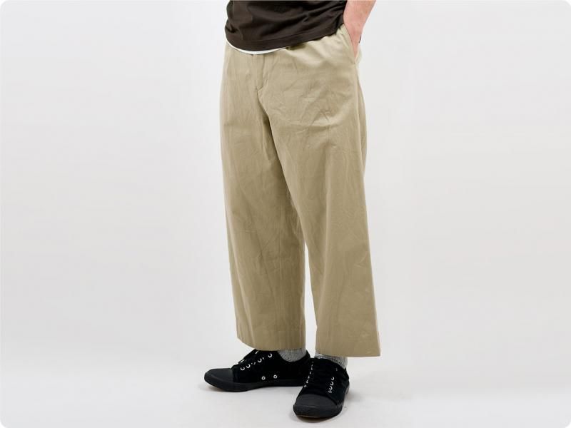 YAECA チノパン タックストレート KHAKI 〔メンズ〕 YAECA 通販