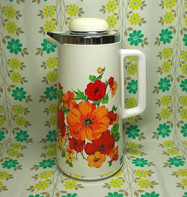 レトロポップ 花柄 魔法瓶ポット 象印 アールポット 1.6L ジャスミン