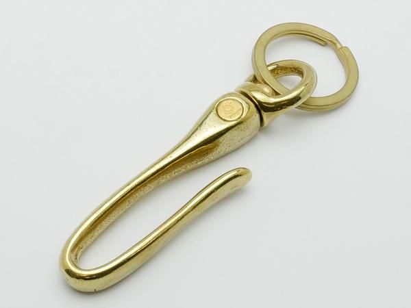 KC's】スティンガーキーリング 磨きブラス（真鍮製） フック90×20mm