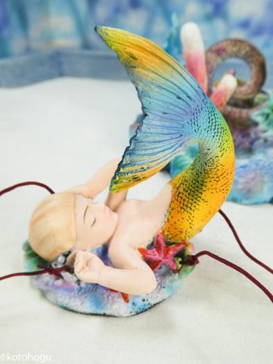 海のお月様 人魚姫 インテリア 自然 海 シーグラスアート アクアリウム