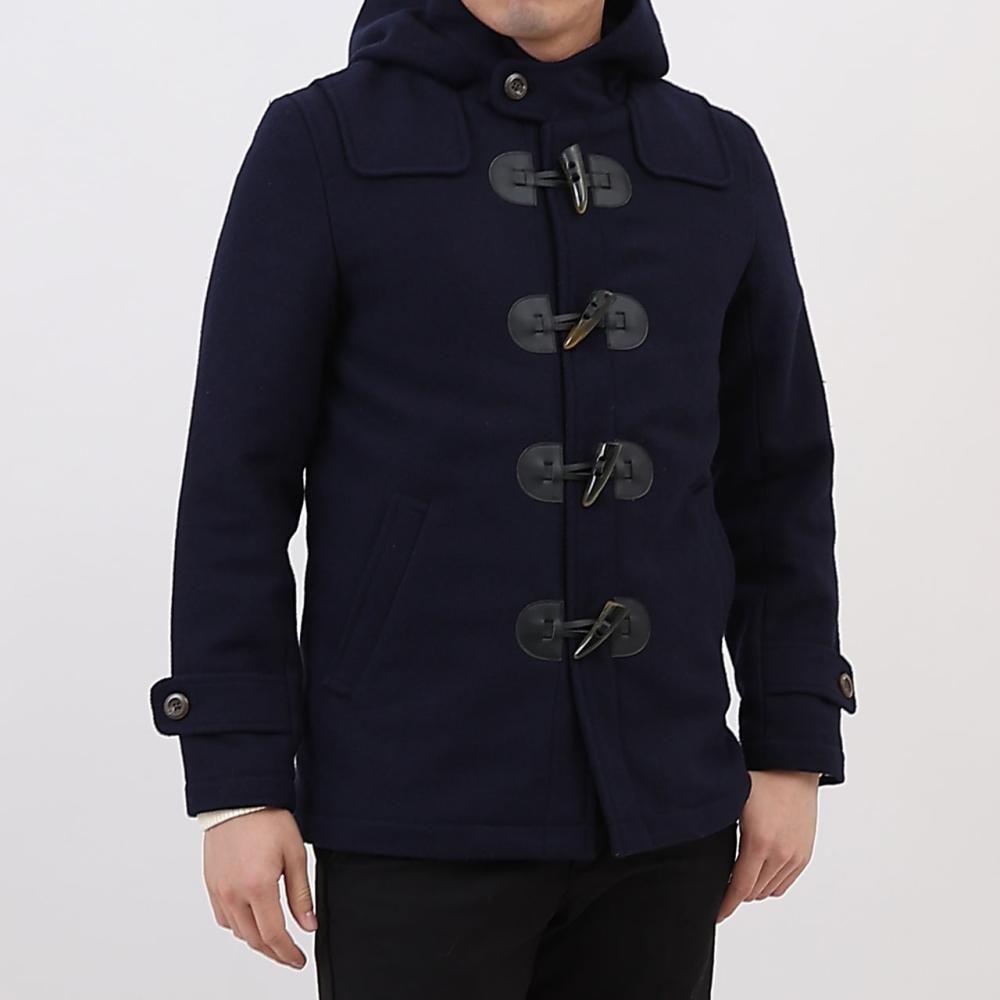 小さいサイズのメルトンダッフルコート（ネイビー / XSサイズ