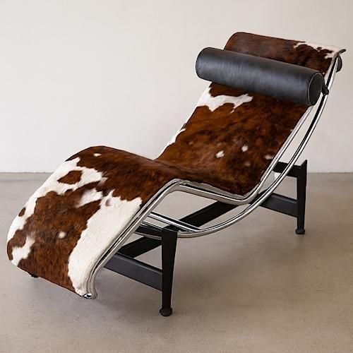 ル・コルビジェ/LC4シェーズロング【ポニースキン・スティールライン