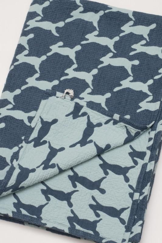 mina perhonen run run runコットンリネンブランケット Large - ミナ