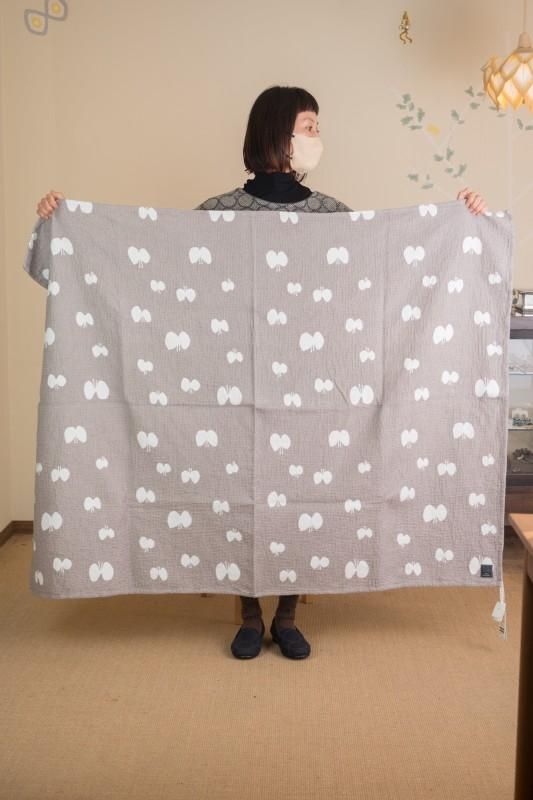 mina perhonen hana hane コットンリネンブランケット Small - ミナ