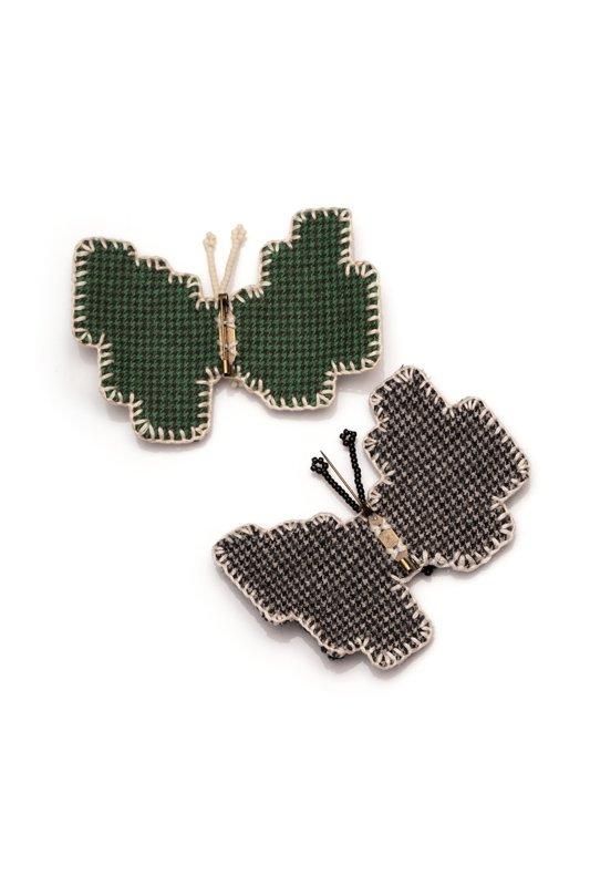 mina perhonen stitch garden ブローチ -choucho- - ミナペルホネン