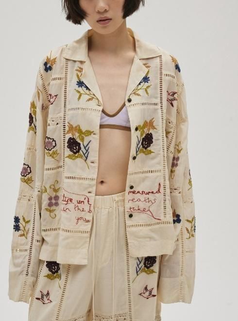 TODAYFUL (トゥデイフル）Embroidery Patchwork Shirts☆ 26春夏予約