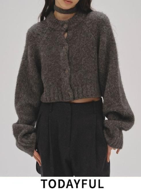 TODAYFUL (トゥデイフル）Brashed Knit Cardigan☆ 25秋冬.【12520530
