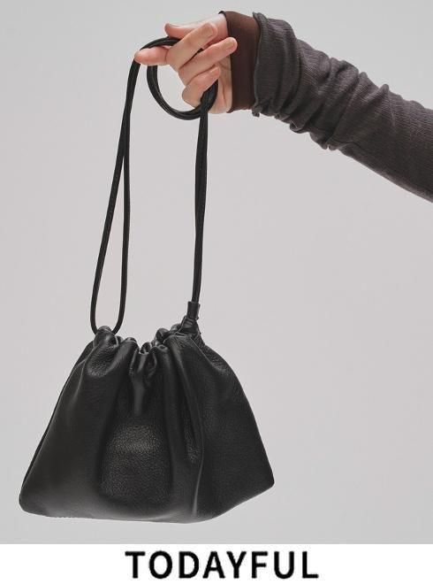 TODAYFUL (トゥデイフル）Drawstring Leather Bag☆ 26春夏予約