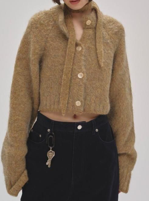 TODAYFUL (トゥデイフル）Brashed Knit Cardigan☆ 25秋冬.【12520530