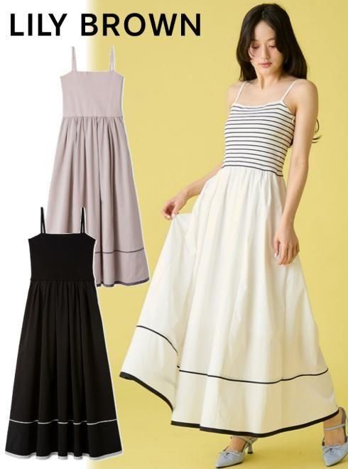 Lily Brown （リリーブラウン)ウォッシャブルニットビスチェドッキング