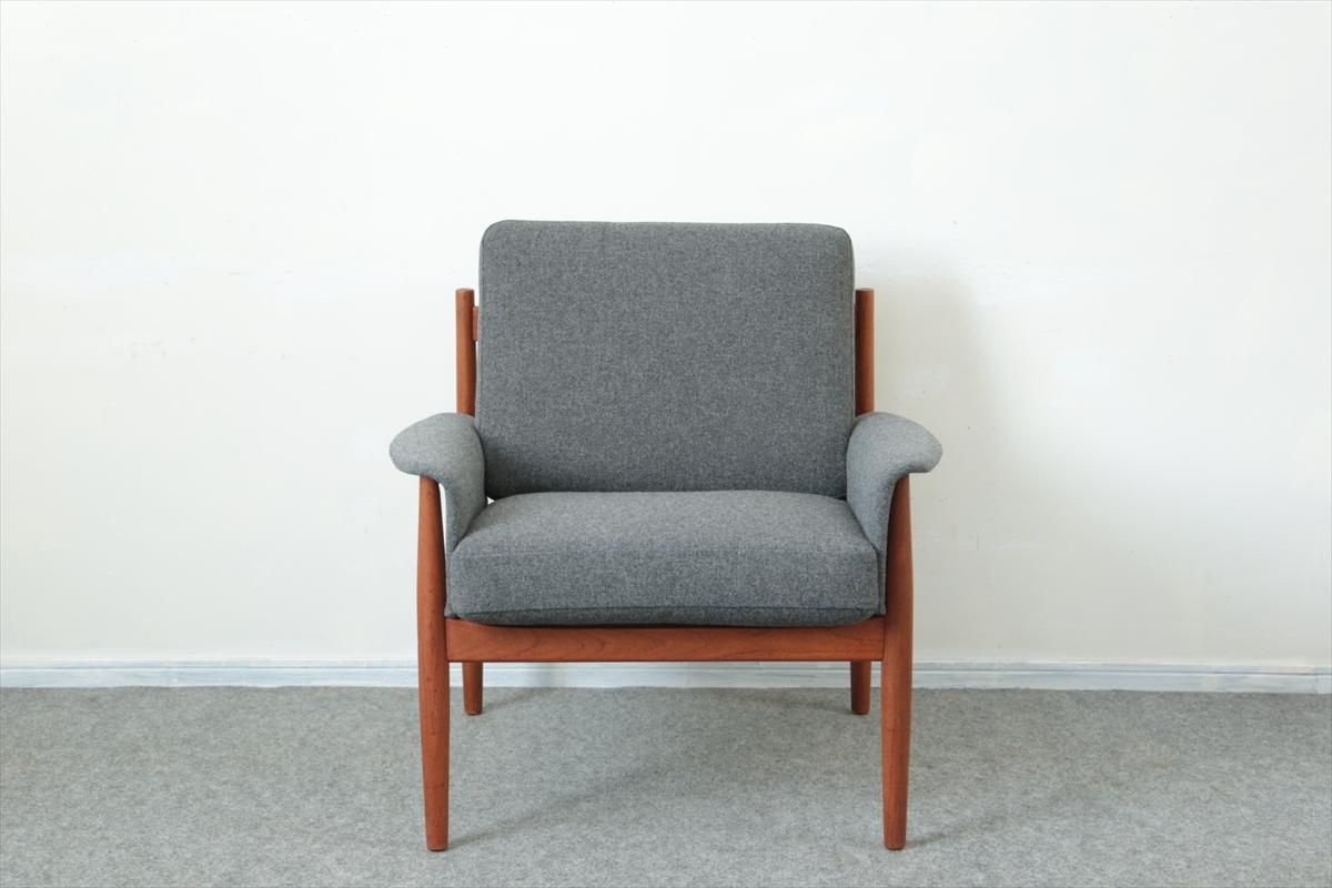 Grete Jalkグレーテ・ヤルク「model168」/ソファ(チーク・GY）/I139-43