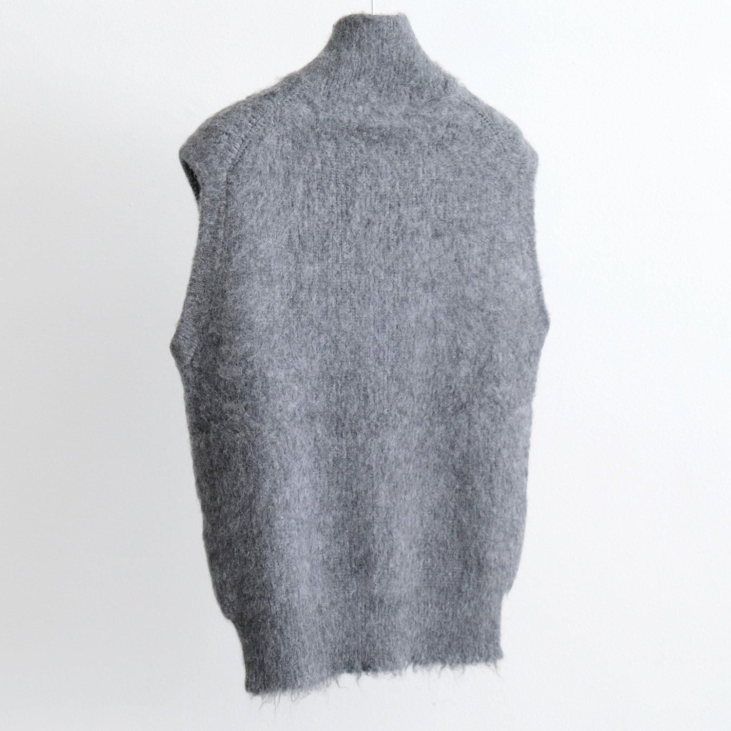 畔ひょっとこ起毛 JIP VEST [MGRAY] - WUNDER 大阪 セレクトショップ
