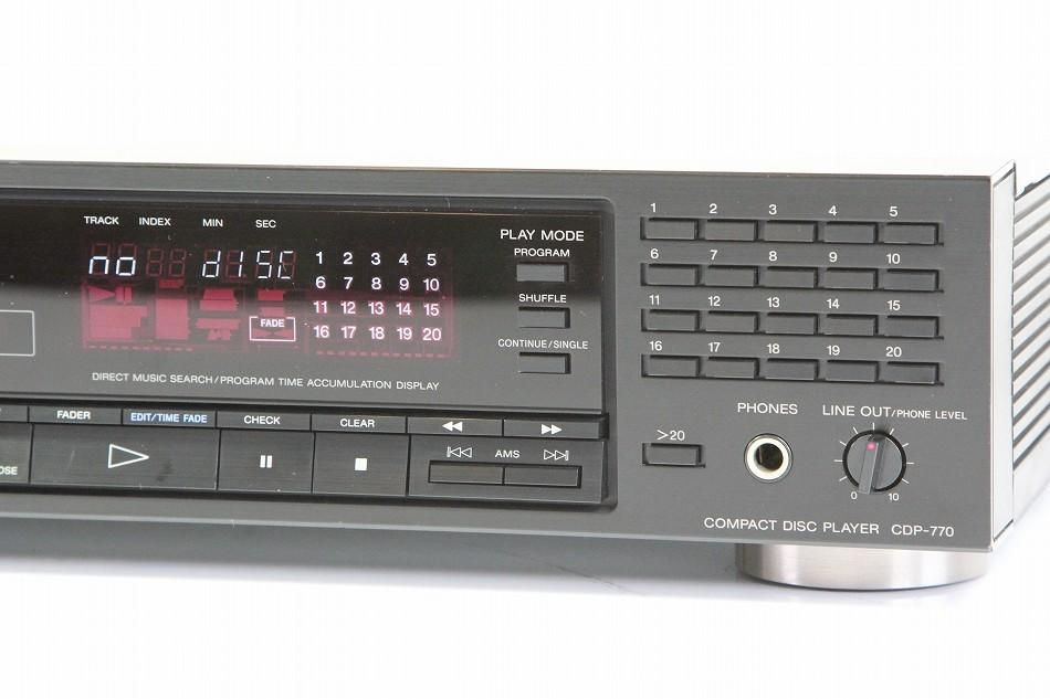 CDP-770｜SONY CDプレイヤー｜中古品｜修理販売｜サンクス電機