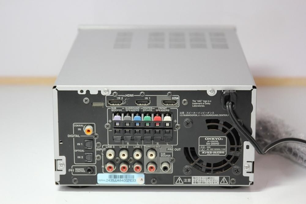 SA-205HD(S)｜ONKYO AVセンター シルバー ｜中古品｜修理販売