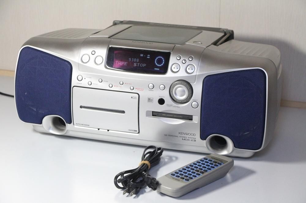 MDX-E3-L ｜KENWOOD ケンウッド JVC （ブルー）（CD/MDラジカセ