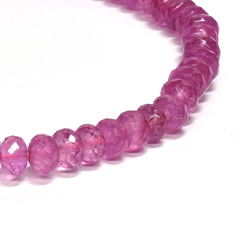 高品質] ピンクサファイア ブレスレット 6mm #NE570 - プレミアム