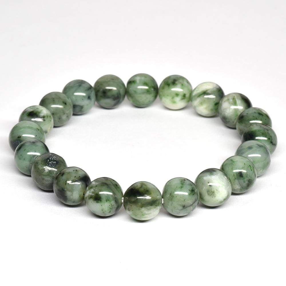 日本の石] 日高翡翠 ブレスレット 10mm #NN027 - プレミアム天然石専門