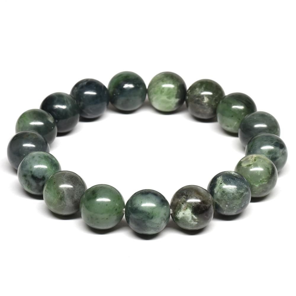 日高翡翠 ブレスレット 12mm #QG071 - プレミアム天然石専門店 premium