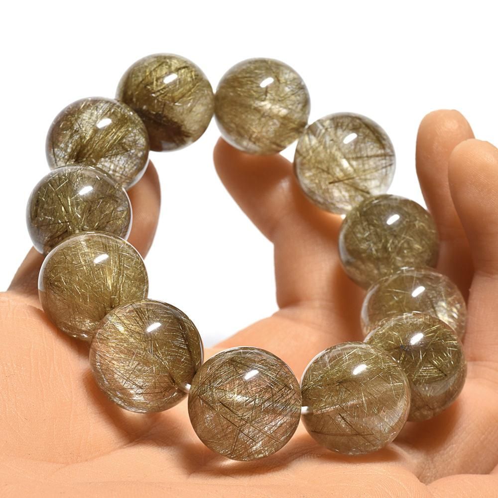 シルバールチルクォーツ ブレスレット 19.5mm #A2701 - プレミアム